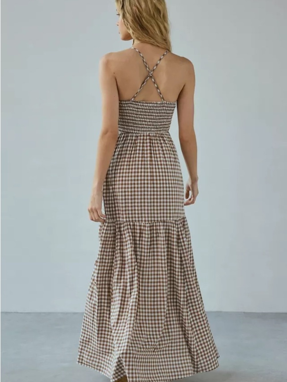 NWOT Kimchi Blue Renee Smocked Maxi Dress - Picture 2 of 6